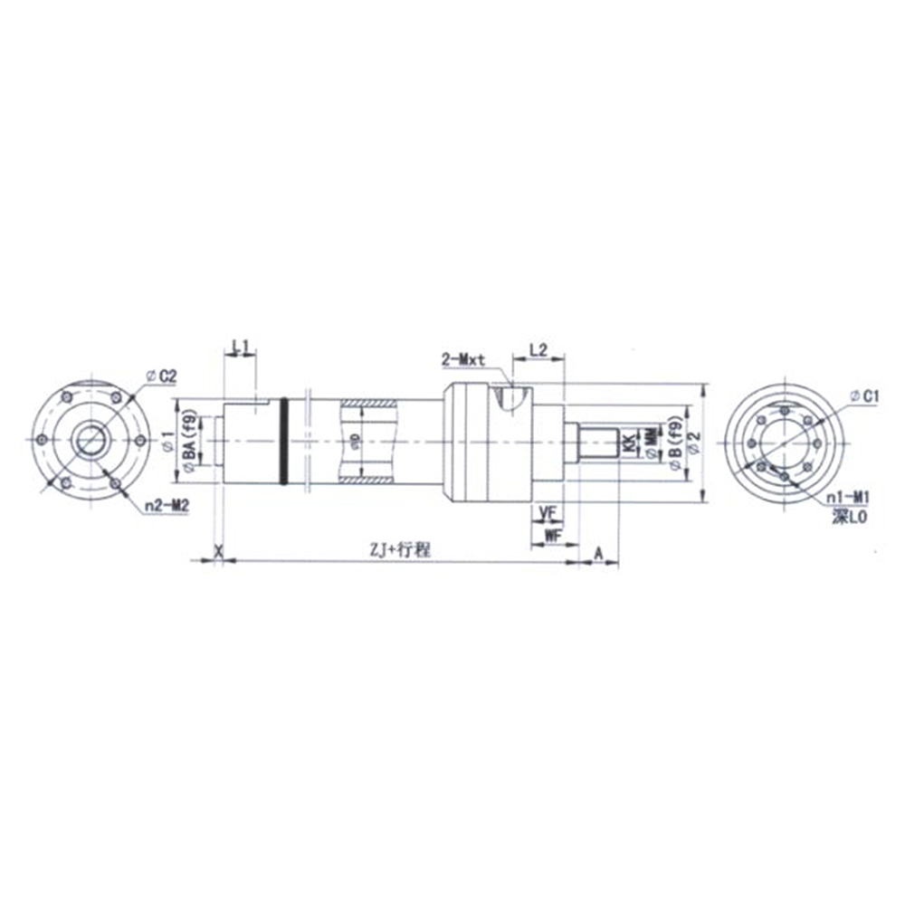 HC-YHG系列冶金設(shè)備標(biāo)準(zhǔn)液壓油缸